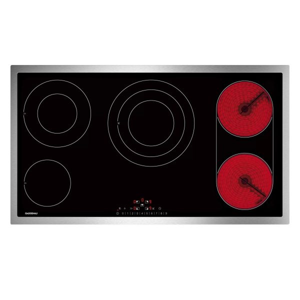 Staklokeramička ploča za kuhanje okvir od nehrđajućeg čelika, Gaggenau serija 200 90cm